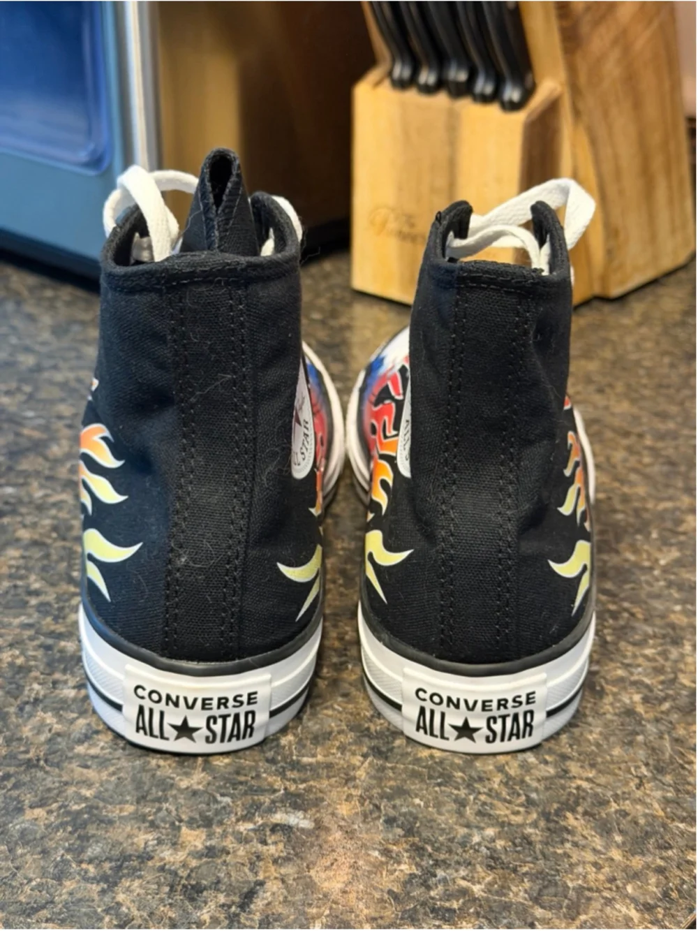 New Converse Chuck Taylor All Star Cars Flames Sneakers